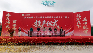貴州貞豐縣：黑牛肝菌建設項目（二期）投產